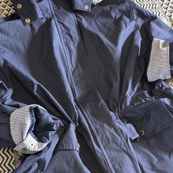Lands' End Navy Raincoat for Women - Picture 16 of 16
